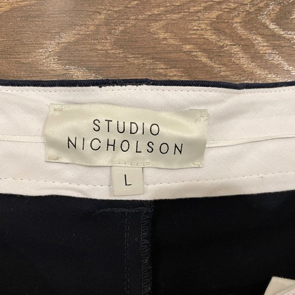 Studio Nicholson navy Sorte pants/trousers, size L - Picture 9 of 10